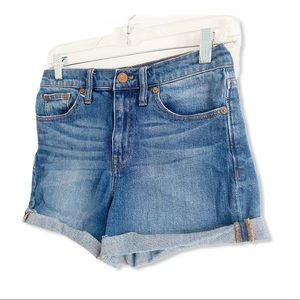 Madewell Shorts Cuffed Hem Denim Blue Jean Size 26